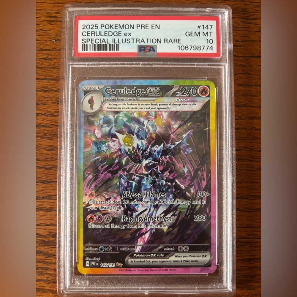 Prismatic Evolution Ceruledge ex PSA 10 – Ultra Rare Pokémon Card